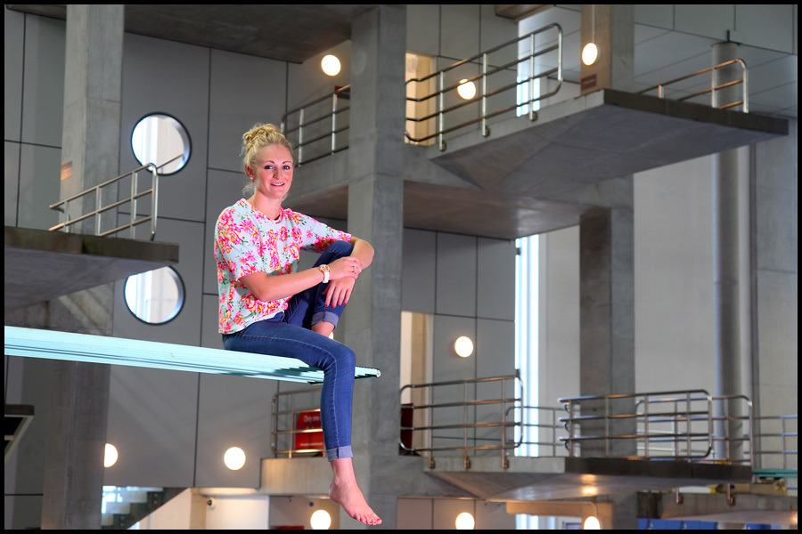 Sarah Barrow, a former 10 Metre diver for the UK in various championships: Commisioned and published by The Sunday Times newspaper.