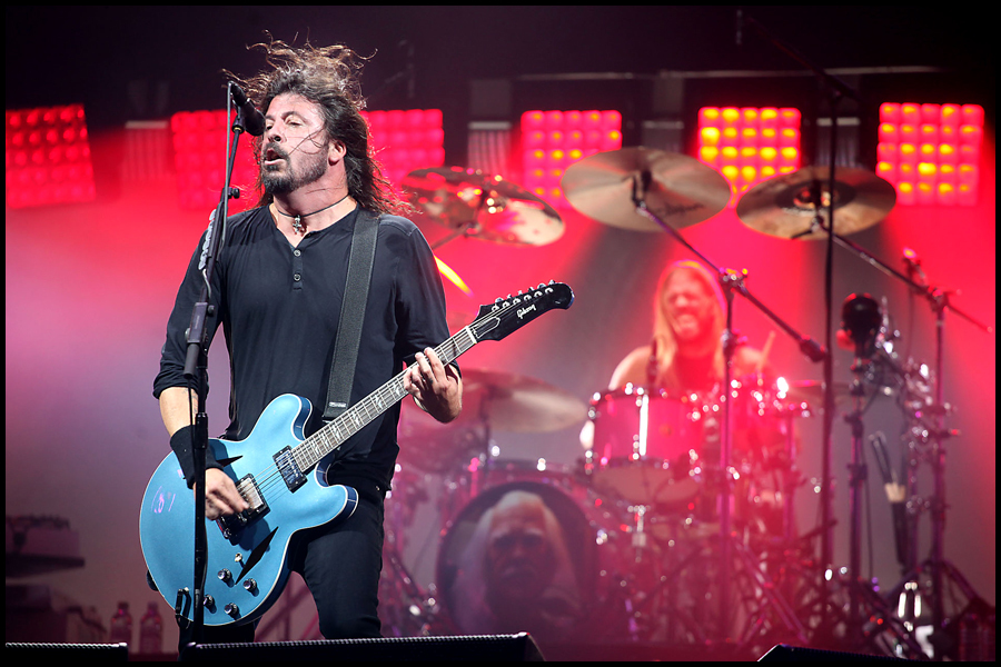 Dave Grohl (Lead Singer & Guitarist) with Foo Fighters headline the 2017 Glastonbury Festival.