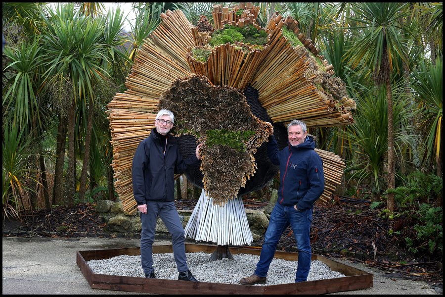 Gordon Seabright (EDEN) & Jonny Keeling (BBC) launch the Seven Worlds, One Planet exhibition a collaboration between the BBC and Eden at The Eden Project, Cornwall. CLIENT: BBC