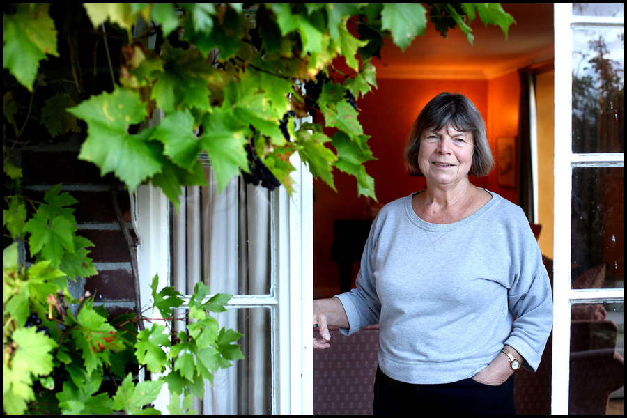 Portrait of the author and novelist Margaret Drabble at home in Somerset: Commishioned and published by The Guardian newspaper.