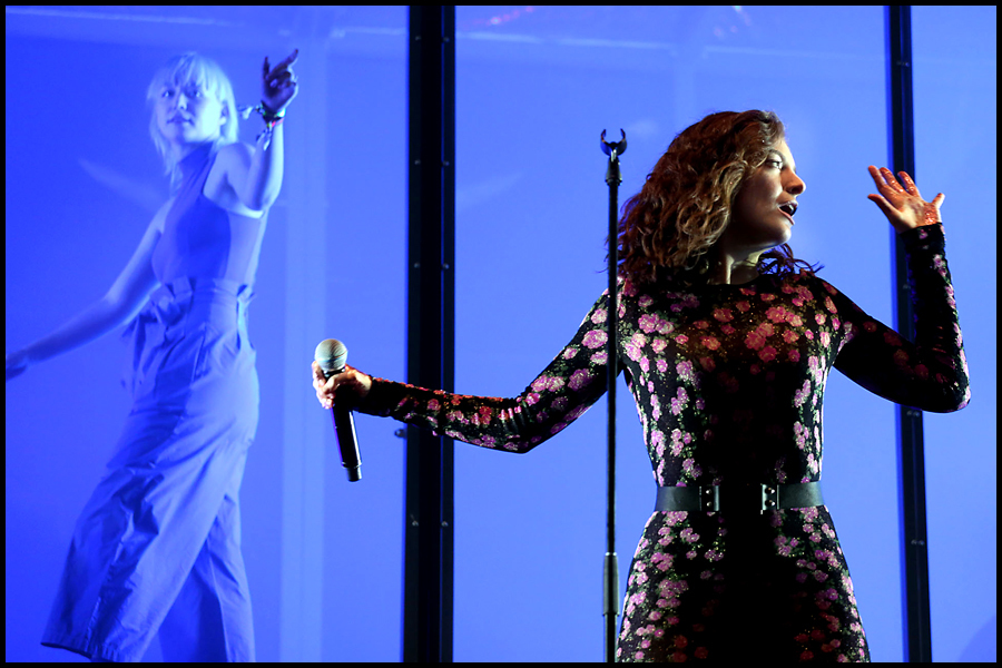 Lorde performs on The Other Stage at the 2017 Glastonbury Festival.