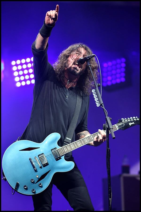Dave Grohl (Lead Singer & Guitarist) with Foo Fighters headline the 2017 Glastonbury Festival.