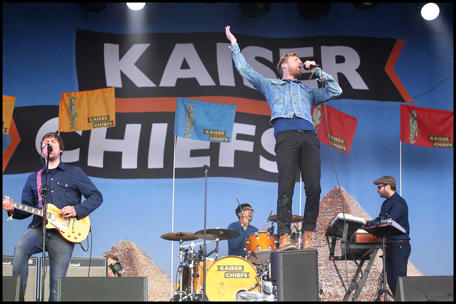 Kaiser Chiefs open the 2014 Glastonbury Festival by performing a surprise set at The Other Stage.